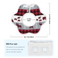 thumbnail image 6 of Bingfone Buffalo Plaid Forest Soft Bibs For Baby Boy Girl 360 Rotate Petal Absorbent Bibs Washable For Drooling Teething, 6 of 9