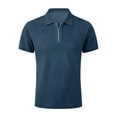 thumbnail image 2 of Mens Polo Shirts Textured Short Sleeve Casual Collared Shirt Moisture Wicking Quick Dry, 2 of 6