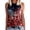 Red-a, variant on American Flag Tank Tops Women 4th Of July Red Tshirts for WoWomen Shirts Shorts Flowy Festival Shirt Adjustable Strap with Pockets