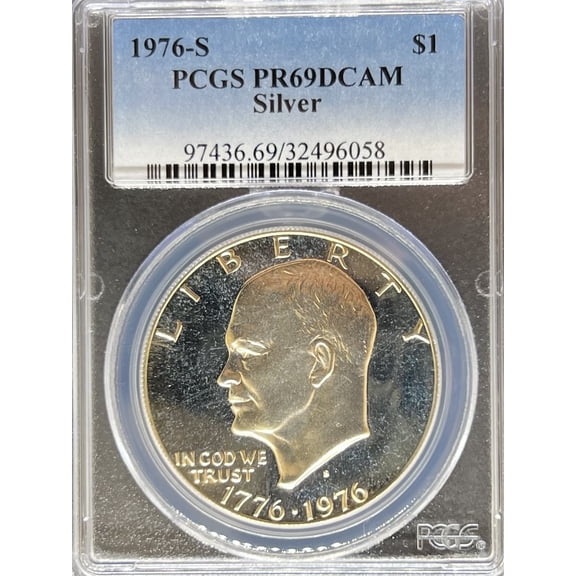 1976-S Silver Eisenhower Dollar PR69DCAM PCGS (PA32496058)