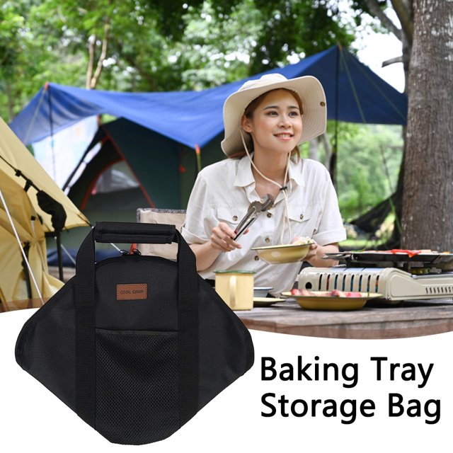 Bolsa Para Parrilla 600D Oxford Carrier Tote Bag Portable Sartén Estuche Bolsa Picnic BBQ Bolso