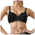 thumbnail image 1 of FhsagQ Soutien-Gorge Femmes Soutiens-Gorge String Noir Performance Pailleté Manteau Bar Soutien-Gorge Pailleté sous-Vêtements Soutien-Gorge Rassemblant Performance Manteau Soutiens-Gorge pour Femmes Bas Sans Entrejambe Noir P, 1 of 3