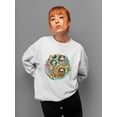 thumbnail image 2 of Watercolor Sloths Design Sweatshirt Women -Image by Shutterstock, Female 3X-Large, 2 of 4