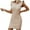 Khaki, variant on IROINNID Bodycon Dress For Women Sleeveless Off-The-Shoulder Summer Casual Dress Regular Dress