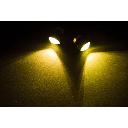 Quarter Size Marker LED Custom Light Yellow with Mounting Back Bolt