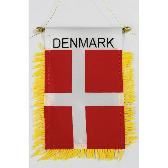 Denmark Window Hanging Flag