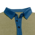 thumbnail image 5 of Kukoosong Men's Color Block Polo Shirt, Short Sleeve Casual Golf Shirts with Pocket, Contrast Collar Knit Tops for Summer, 5 of 7