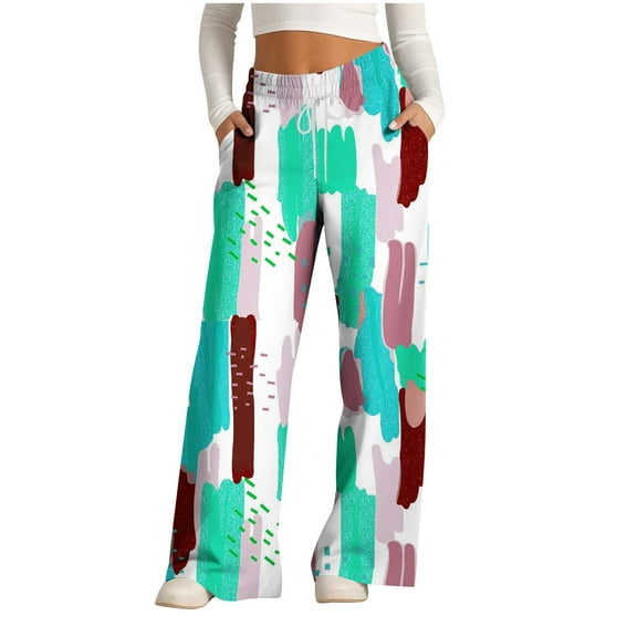 Simua Wide Leg Pants Woman High Waisted Fashion Casual Palazzo Pants