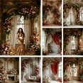 thumbnail image 2 of Photography Background Luxury Baroque Room Floral Adult Birthday Wedding Maternity Portrait Decor Backdrop Photo Studio, 2 of 8