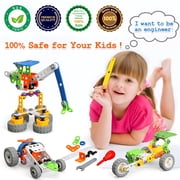 MOONTOY 11 in 1 Building Blocks STEM Toys for 4 5 6 7 8+ Year Old Boys Erector Sets Kits Building Toys for Kids Age 4-8 6-8 5-7 8-10 Creative Learning Game Engineering Stem Projects Activities Gift
