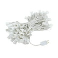 thumbnail image 1 of Novelty Lights 100 Foot C9 Outdoor String Light Christmas Stringer - Patio String Lights - Intermediate Base (C9/E17) - 12" Spacing - White Wire, 1 of 5