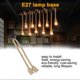 thumbnail image 4 of E27 Lamp Base 1m Hemp Rope Cord Electric Wire DIY Pendant Decorative Bulb with 6 Holder, 4 of 4