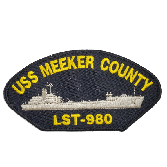 USS Meeker County LST-980 Ship Patch - Great Color - Veteran Owned Business