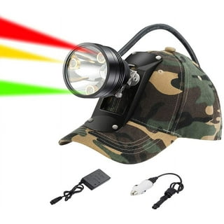 Proforus Rechargeable Green LED Headlamp for Hunting Night Vision Zoomable  Light