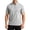Gray, variant on hoksml Men's Quick Dry Half Zip Collared Shirts, Short Sleeve Outdoor Golf Tops with Water Resistant Zipper Chest Pocket for Travel Daily Wear