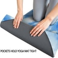 thumbnail image 3 of Blue Tie Dye Pattern Hot Yoga Mat Towel Non Slip for Hot Yoga - Quick-Drying Yoga Mat Cover with 4 Corner Pockets with Travel Bag - Hot Yoga Towel Non Slip Grip Moisture Wicking Sweat 70"x26", 3 of 6
