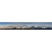 Design Pics DPI2120809LARGE Panoramic View of The Chugach Mountain Range Above Anchorage Alaska During Spring Poster Print, 44 x 6 - Large