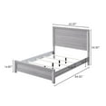thumbnail image 7 of Contemporary Rustic Style 4Pc Queen Size Panel Bed Gray Finish Wooden Storage Bedroom Set, 7 of 7