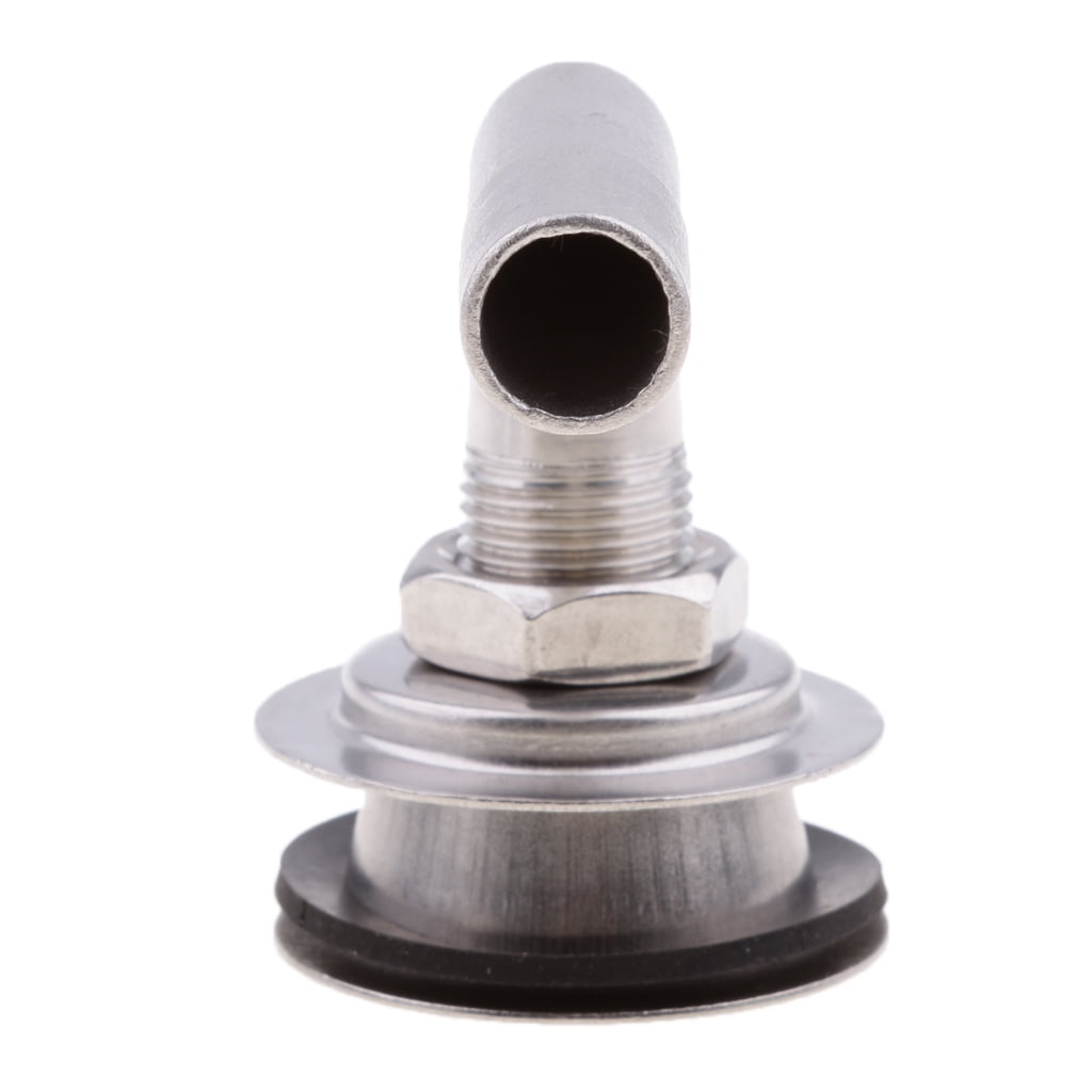 Boat Fuel Vent - 5/8" 90 Degree Stainless Steel Flush Mount For Gas Tank, Diesel, Water