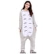 thumbnail image 3 of Pijama de una pieza de franela para el hogar para hombres y mujeres, adultos y niños, con dibujos animados de conejo blanco, conejo azul, conejo rosa, otoño e invierno, 3 of 6
