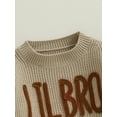 thumbnail image 6 of Toddler Baby Boy Knit Sweater Big/Lil Bro Embroidery Sweater 3M 6M 9M 12M 18M Onesie Brother Matching Outfit Warm Winter Clothes, 6 of 9