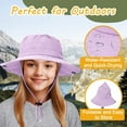 thumbnail image 4 of Outdoor Kids Sun Hat UPF 50+ Quick Dry Foldable Bucket Hat Lightweight Adjustable Fishing Safari Hat for Girls and Boys, 4 of 6