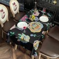 thumbnail image 3 of Pioneer Flower Floral Print Pattern Rectangle Tablecloth 60"x120",Waterproof Polyester Rectangle Table Cloth, Wipeable Spillproof Polyester Tablecloth for Dining, Camping, Indoor and Outdoor, 3 of 6