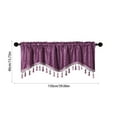 thumbnail image 4 of Viflosae Curtains for Bedroom with Tassel Elegant Fringed Window Curtains Patterned Rod Panels Stylish Short Drapes Boho Curtains Summer Decorations for Windows, 4 of 7