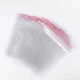 thumbnail image 5 of 2000pc Plastic Zip Lock Bags Resealable Packaging Bags Top Seal Self Seal Bag Rectangle Clear 12x8cm Unilateral Thickness: 0.9 Mil(0.023mm), 5 of 5