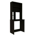 thumbnail image 1 of TUHOME Compu Hutch Desk  Engineered Wood Desks in  Black, 1 of 8