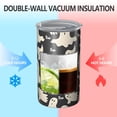 thumbnail image 2 of 20oz Coffee Tumblers Halloween Ghost Boo Pattern Stainless Steel Vacuum Insulated Travel Tumbler Coffee Cups Mug with Lid and Straw with Cleaning Brush for Cold & Hot Drinks, 2 of 5
