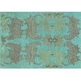 thumbnail image 1 of Ahgly Company Indoor Rectangle Abstract Light Blue Modern Area Rugs, 4' x 6', 1 of 4