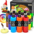 thumbnail image 1 of Set de pintura acrílica Shuttle Art de 12 colores, 250 ml, impermeable, 1 of 9