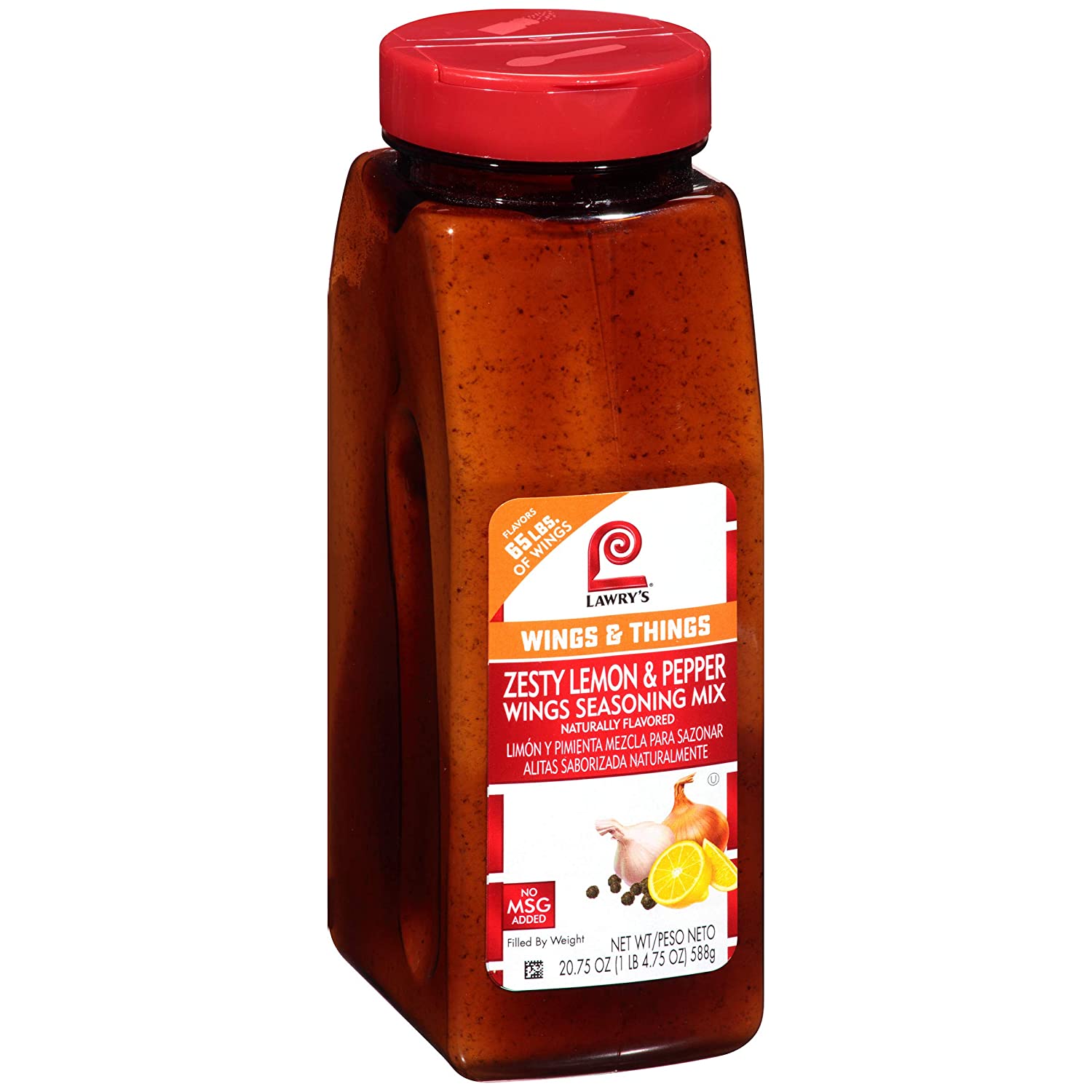 Lawrys Zesty Lemon & Pepper Wings Seasoning Mix, 20.75 oz ...