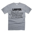 thumbnail image 5 of Funny Lawyer Shirts, Lawyer Definition Tees, Lawyer Gifts, Attorney Shirt, Law School Tees (X-Large Navy Blue), 5 of 6