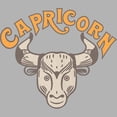 thumbnail image 2 of Junior's Lost Gods Capricorn Goat Art Symbol Graphic Oversized T-Shirt, 2 of 2
