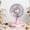 Pink, variant on Adorable Animal Design USB Desk Fan with Long Battery Life – Kawaii Panda Shaped Mini Table Fan for Students Dorm Study Room Travel