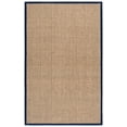 thumbnail image 3 of SAFAVIEH Natural Fiber Arbor Bordered Area Rug, Natural/Navy Blue, 5' x 8' - Coastal Design, Natural & Navy Blue, Seagrass, Ideal for Entryway, Kitchen, Living Room, Office, 3 of 12
