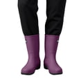 thumbnail image 4 of FRSASU Women's Rain Boots Mid-calf Waterproof Outdoor Hunting Gardening Farming Shoes Purple, 4 of 7