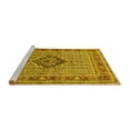 thumbnail image 2 of Ahgly Company Machine Washable Indoor Rectangle Medallion Yellow Traditional Area Rugs, 3' x 5', 2 of 4