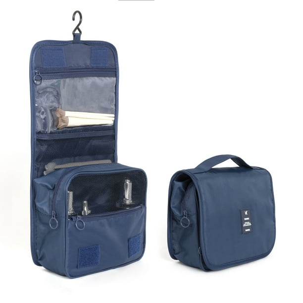 Waterresistant Travel Toiletry Bag with Hanging Hook, Portable Makeup