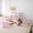 Pink Cat 06, variant on Erosebridal Pink Rose Flower Twin Bedding Sets 7-Piece, Kawaii Cat Lover Bedding Comforter Set