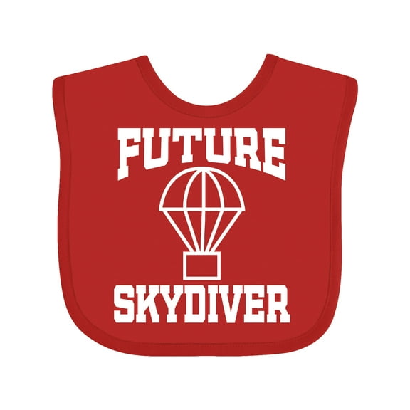 Inktastic Skydiving Future Skydiver Boys or Girls Baby Bib