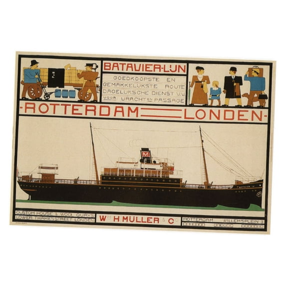 Steamship Advertising Mini poster 11inx17in 11x17 poster