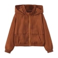 thumbnail image 4 of Liyamei Kids Lightweight Hooded Jacket with Zipper for Fall Windproof Outerwear Size 9-10 Years, 4 of 7