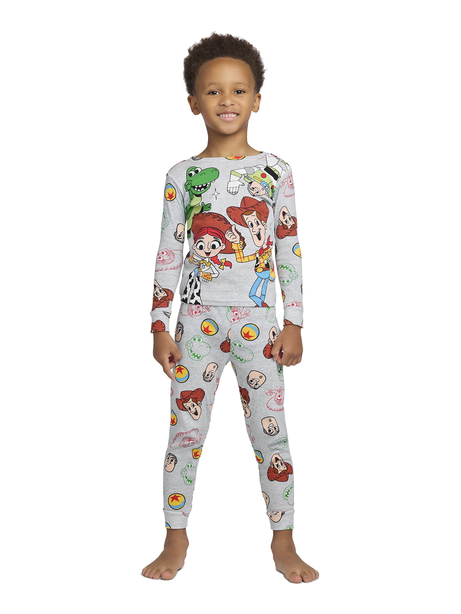 Toy Story Toddler Long Sleeve Top and Pants Pajama Set, 2-Piece, Sizes 12M-5T