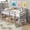 Gray, variant on Bellemave Low Loft Bed with Storage, Twin Size Loft Bed with Ladder, Wooden Loft Bed Twin Size with Safety Guardrails for Kids, White