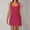 Hot Pink, variant on SMihono Fashion Women's Elegant Square Neck Flared Office Mini Dress Sleeveless Swing Short Party Cocktail Homecomming Dresses Black M
