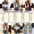 thumbnail image 4 of Voncos Fleece Jackets for Women Lightweight Warm Plush Winter Jacket Faux Fur Coat Outerwear with Hood Christmas Gift Gray S, 4 of 4
