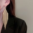 thumbnail image 3 of POINTERTECK V Shape Geometric Tassel Earrings Fashion Personality Jewelry, 3 of 6